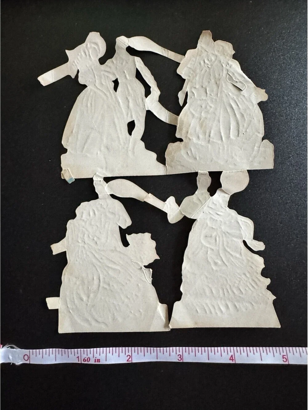 Antique Victorian MLP made in England 1 Sheet Die Cuts Paper Dolls